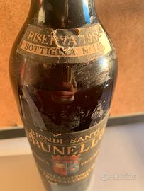 Vino Brunello del 1955  Biondi Santi