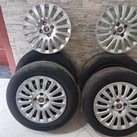 cerchi + gomme + copricerchi punto evo 185/65/15