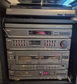 Impianto Hi-Fi vintage Sanyo 
