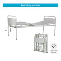 Letto degenza con sponde richiudibile