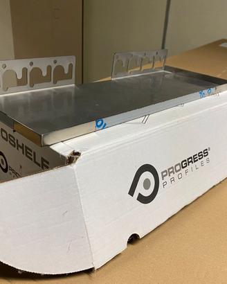 Mensola piastrellabile acciaio inox 150x400mm