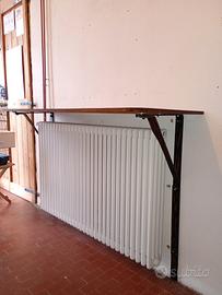 mensola acciaio legno alto spessore robusta 400kg 