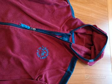 Felpa con cappuccio in pile tg 146 