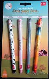 Legami Set 4 Penne Gel Cancellabili - Fattoria