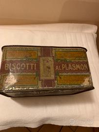 Scatola per biscotti in latta vintage