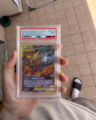 Moltres&Zaptos&Articuno,Black star 2019, PSA 9,Eng