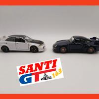 Mitsubishi Lancer & Porsche 911 GT2 1:43