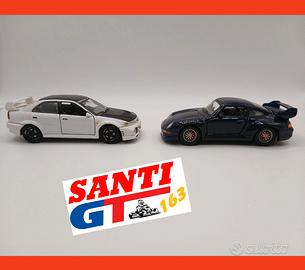 Mitsubishi Lancer & Porsche 911 GT2 1:43