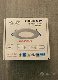 Lampada LED da Incasso 4'' 40K – LL4R-40K-BN