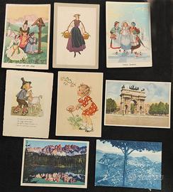 Cartoline antiche e da collezione in blocco