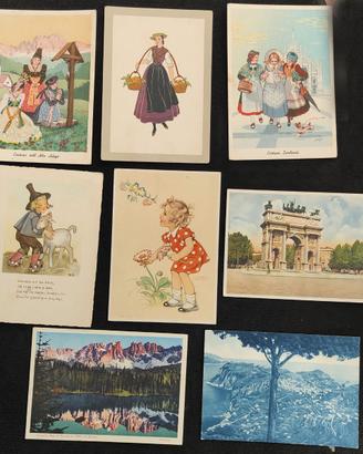 Cartoline antiche e da collezione in blocco