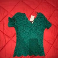 T-shirt ricamo romantica - nuova