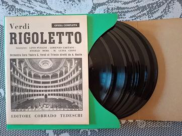 Rigoletto di Verdi num. 15 dischi 45 giri+libretto
