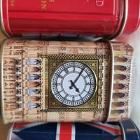 Set 3 Scatole di latta  da Tè Inglesi Ahmad Tea