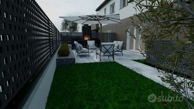 VILLA A SCHIERA A MONZA