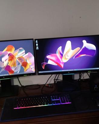 Completa postazione PC da lavoro/gaming HP