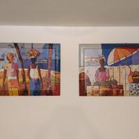 quadri con cornice tema africa