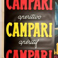 Campari manifesto originale Pubblicitario