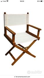 Sedie regista in legno