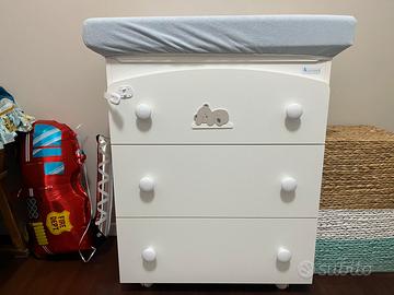 Lettino più fasciatoio . Azzurra design.