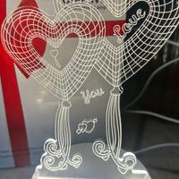 Lampada a cuore per san valentino