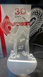 Lampada a cuore per san valentino