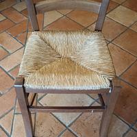 sedie legno e paglia 