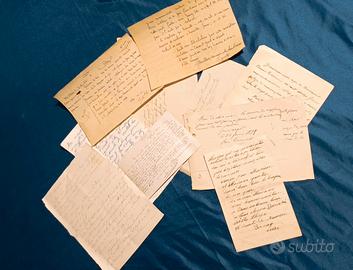 Lotto lettere antiche Manoscritti 
