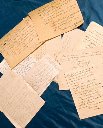 Lotto lettere antiche Manoscritti 