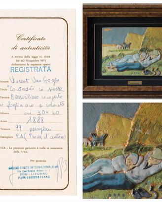 Quadro Van Gogh "Siesta"  30x40 tiratura limitata