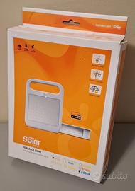 Faro portatile a led a batteria con pannello solar