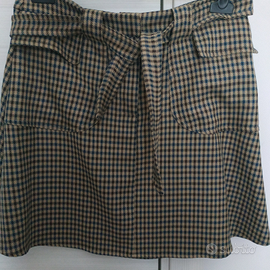 Gonna svasata a quadri, nuova, marca Dixie, tg M