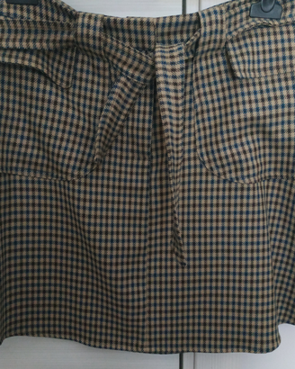 Gonna svasata a quadri, nuova, marca Dixie, tg M