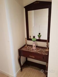 Console e specchiera impero, antiquariato