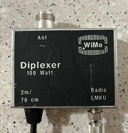 DUPLEXER DIPLEXER WIMO 100 WATT VHF+UHF / FM radio