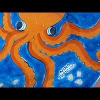 Splendido piatto del ceramista Nino Parrucca 🐙🐟