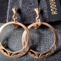 Orecchini vintage con cerchietto