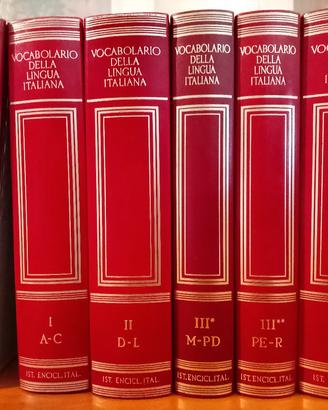 Vocabolario lingua italiana TRECCANI 5 volumi