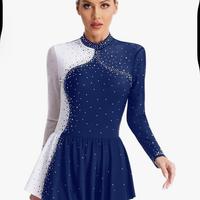 Abito pattinaggio bianco e blu