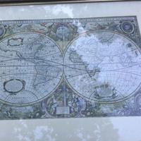 Quadro con Cartina Mondo