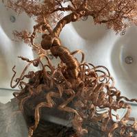 Fatto a mano rame ulivo opera d’arte