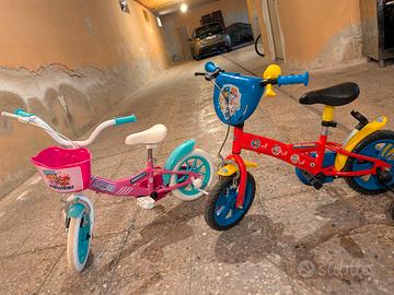 bici bimbo bimba maschio femmina paw patrol