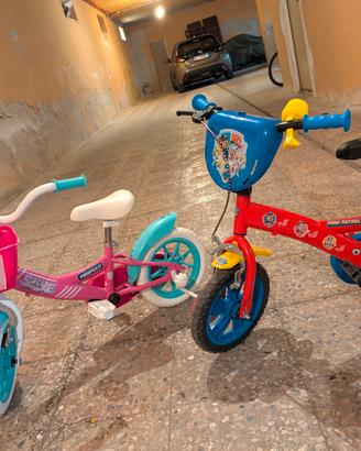 bici bimbo bimba maschio femmina paw patrol