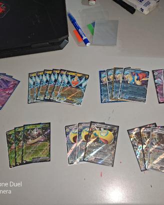 125 carte Pokemon ex/shiny/pokeball/strumento