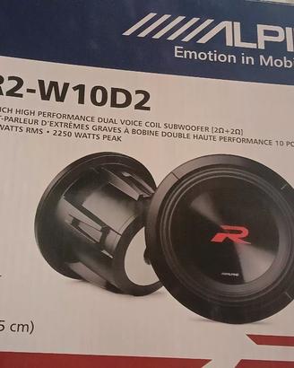 coppia subwoofer alpine