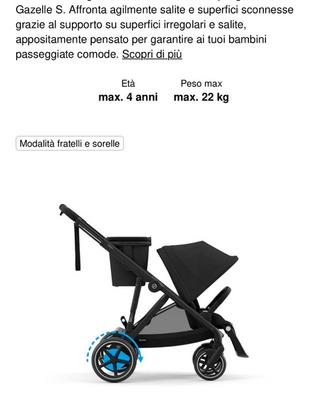 Cybex eGazelleS passeggino fratellare