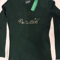t-shirt donna manica lunga Benetton. nuova 