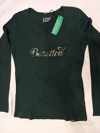 t-shirt donna manica lunga Benetton. nuova 