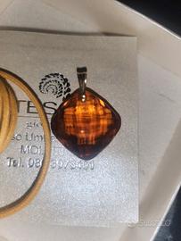 ciondolo topazio e oro giallo 18 kt