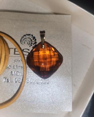 ciondolo topazio e oro giallo 18 kt